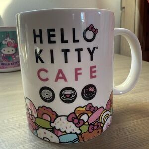 Sanrio Hello Kitty Cafe Mug - Pink and White